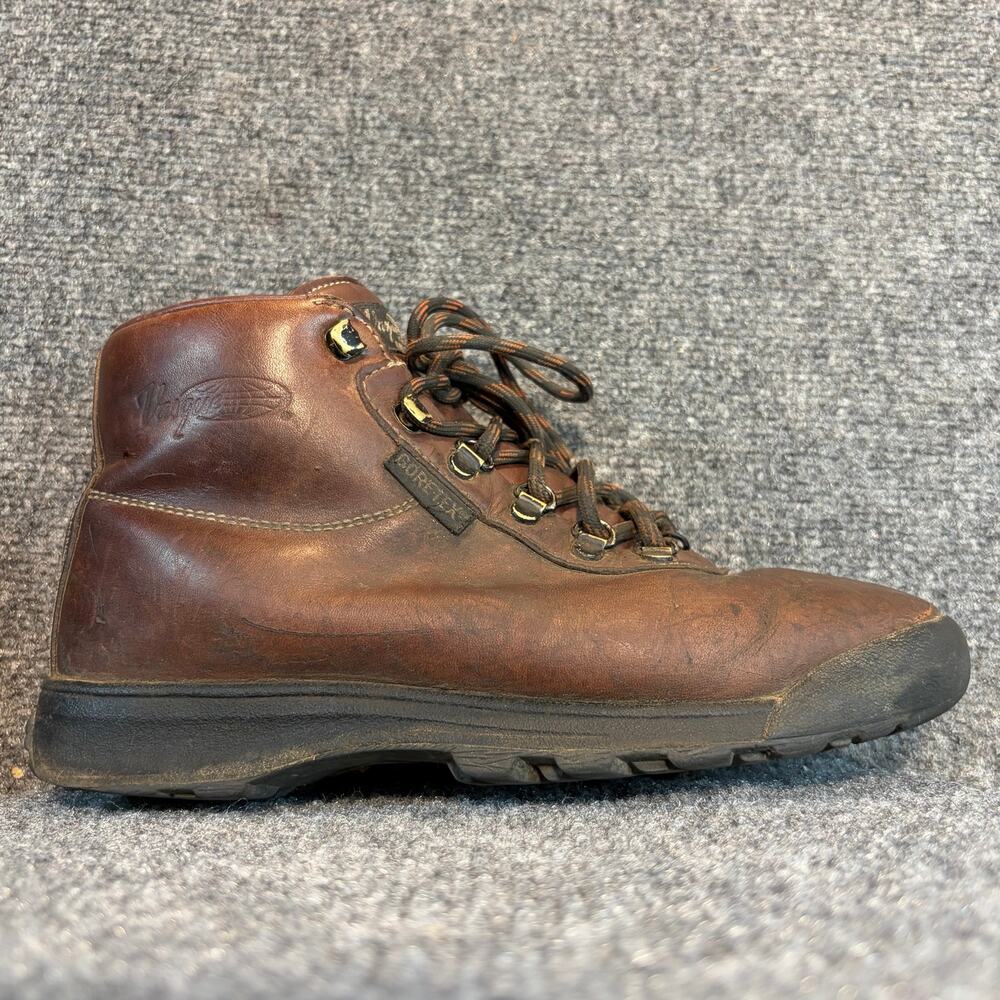 Vintage Vasque Brown Leather Waterproof Gore-Tex Hiking Boots Mens 8.5W Wide